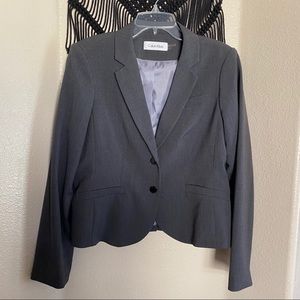 women’s calvin klein suit blazer